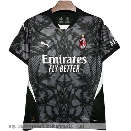 Nuevo Tailandia Portero Camiseta AC Milan 24/25 Negro Baratas